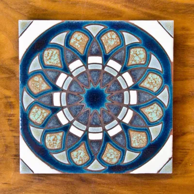 Geometric Basket - Blue