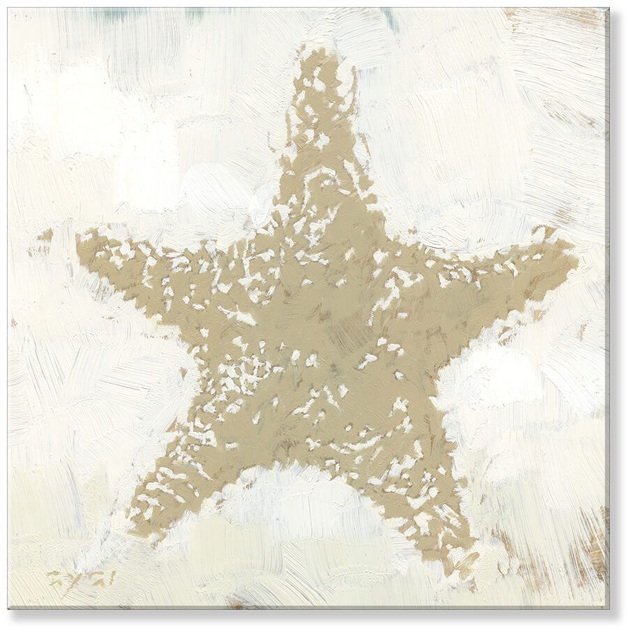 STARFISH SILHOUETTE GICLEE 14&quot;Lx14&quot;Wx1&quot;H