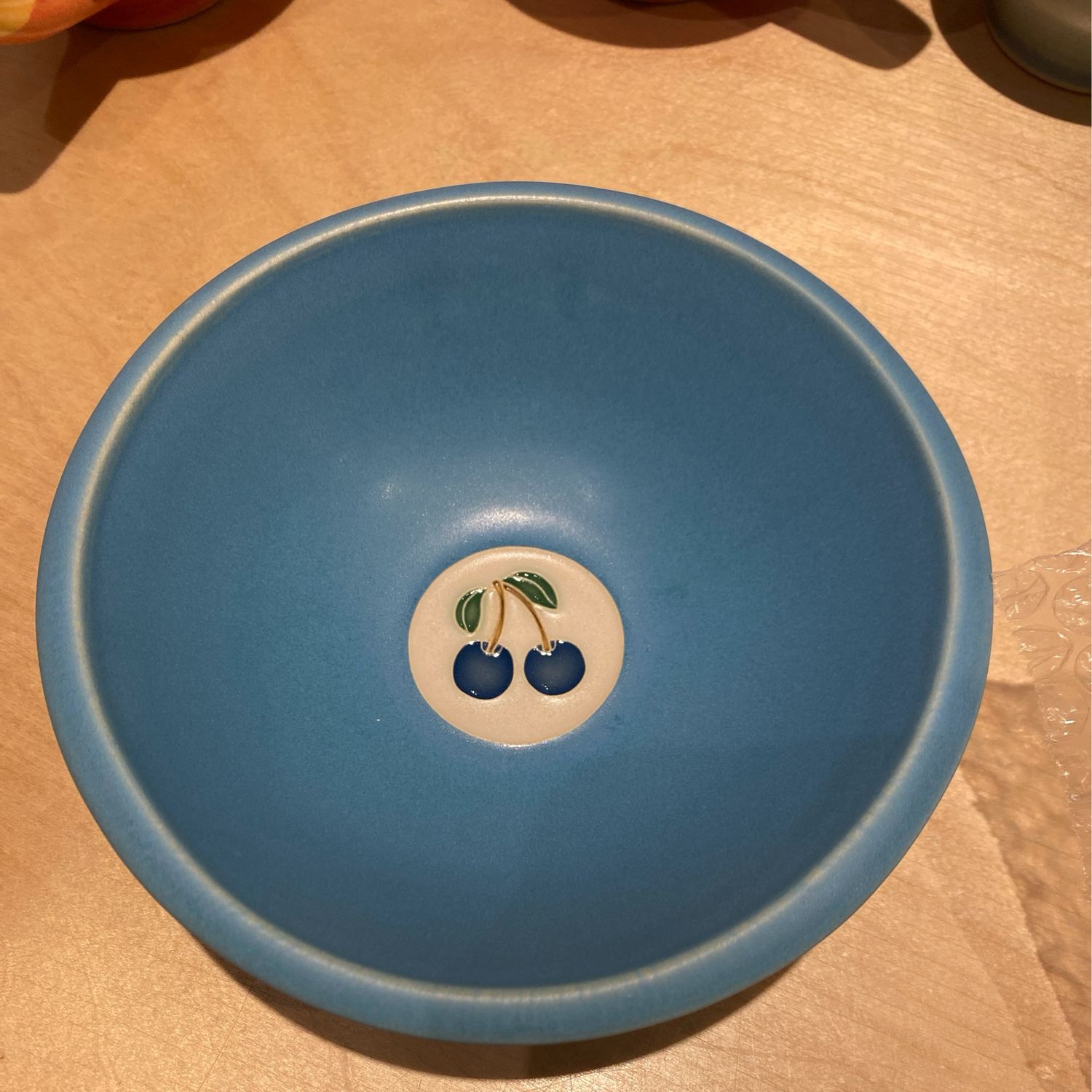 Fruit Cherry bowl Blue