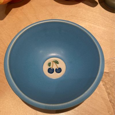 Fruit Cherry bowl Blue