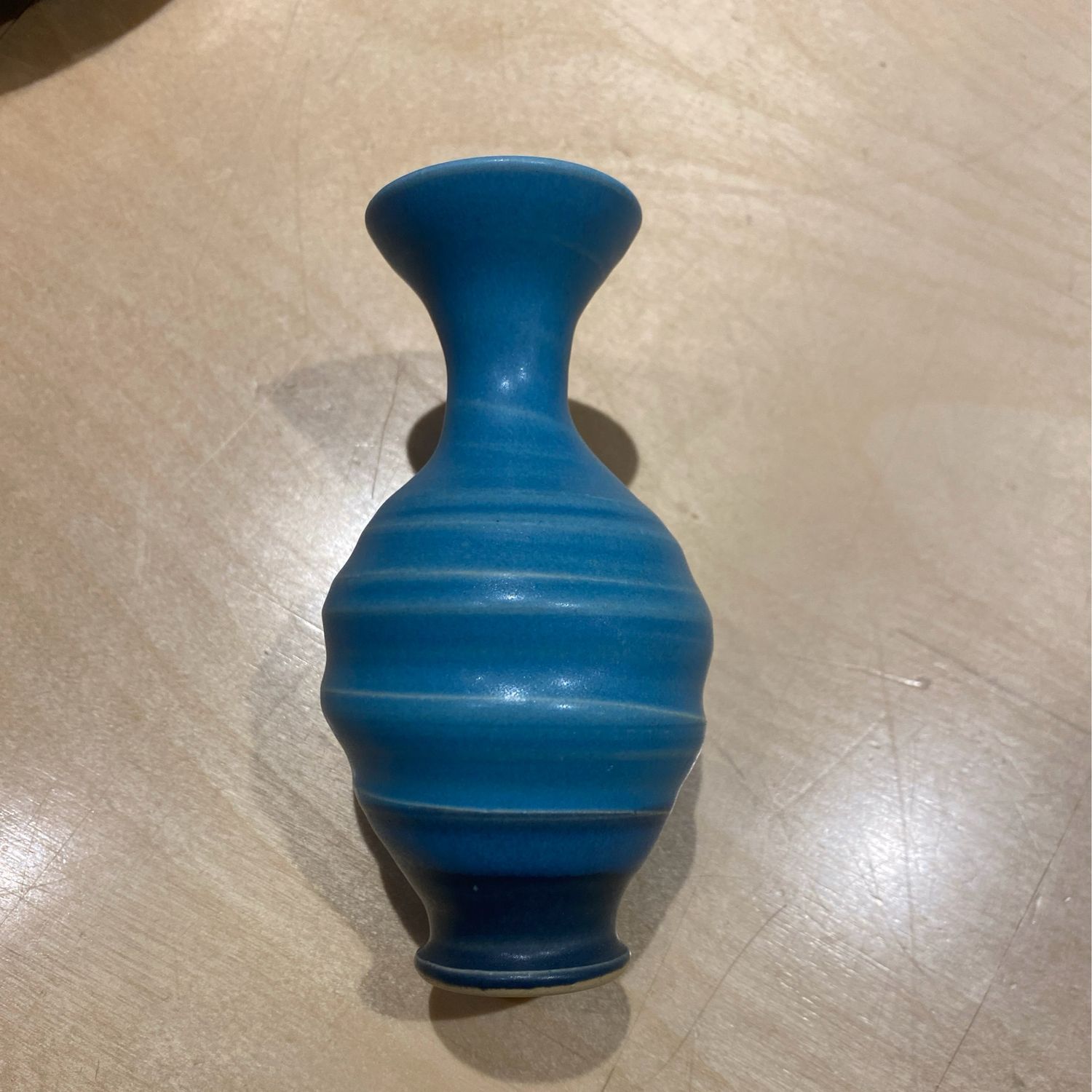 Bud Vase Lt Blue/Dark Bl