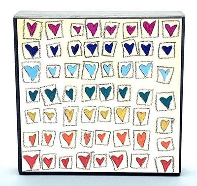 Rainbow Hearts 4x4 Rainbow Hearts 4x4