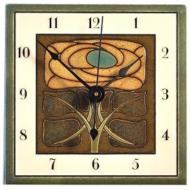 Art Nouveau Flower  Cloquette