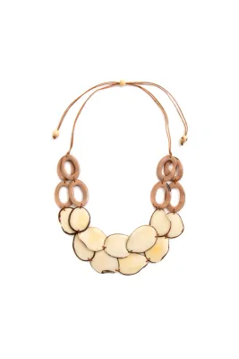 Africa Necklace - Cafe con Leche/Ivory