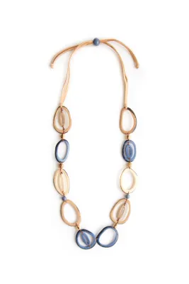 Emily Necklace - Biscayne Bay Blue/Cafe con Leche