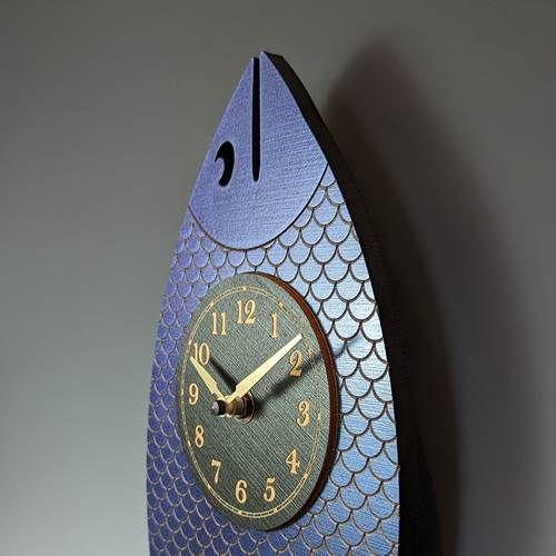 Wanda Pendulum Clock Iridescent Blue Wanda Pendulum Clock Iridescent Blue