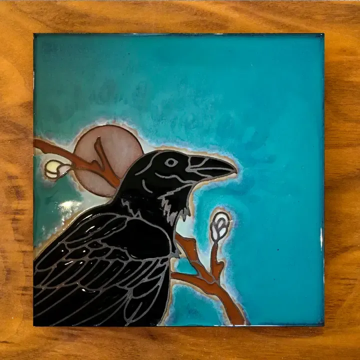Raven Glazed Tile Raven Glazed Tile
