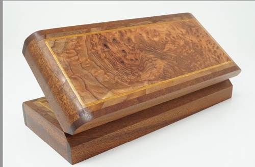 10" Redwood Burl Top/Sapele Sides Keepsake Box 10" Redwood Burl Top/Sapele Sides Keepsake Box
