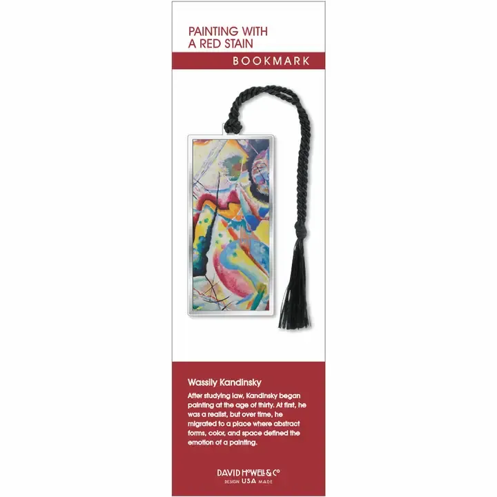 Kandinsky Painting With A Red Stain Metal Bookmark Kandinsky Painting With A Red Stain Metal Bookmark