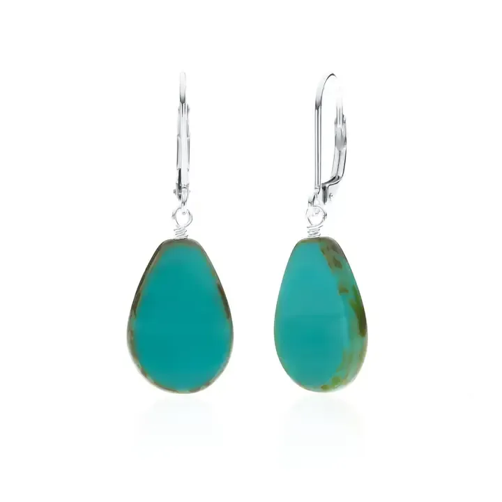 Teardrop Turquoise Earring Teardrop Turquoise Earring