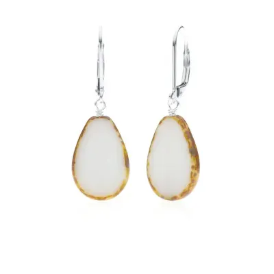 Teardrop White Earring Teardrop White Earring