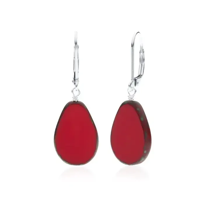 Teardrop Red Earring Teardrop Red Earring
