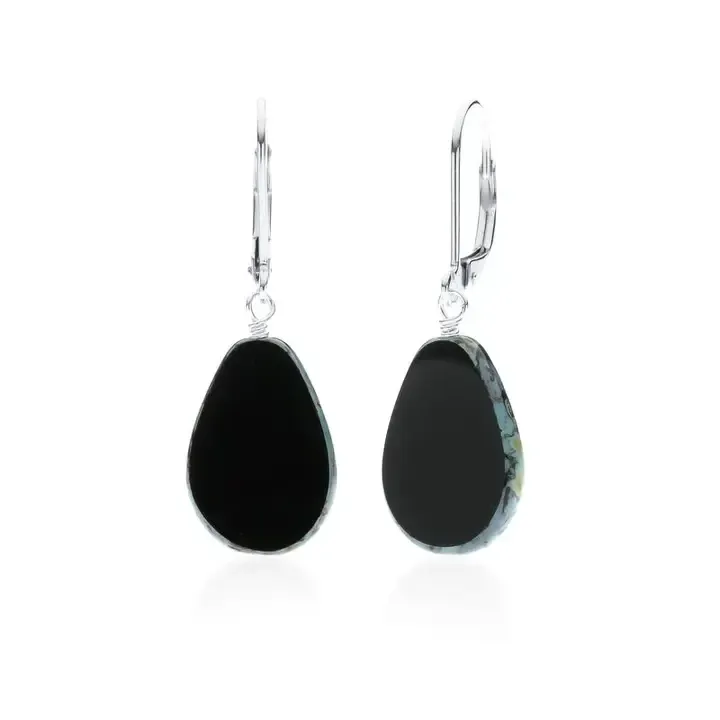 Teardrop Black Earrings Teardrop Black Earrings