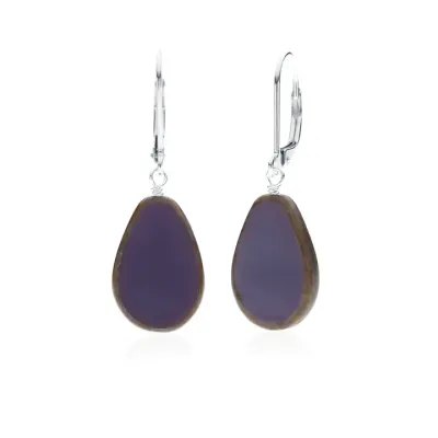 Teardrop Purple Earring Teardrop Purple Earring