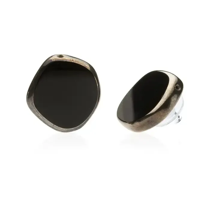 Circle Black Large Stud Circle Black Large Stud