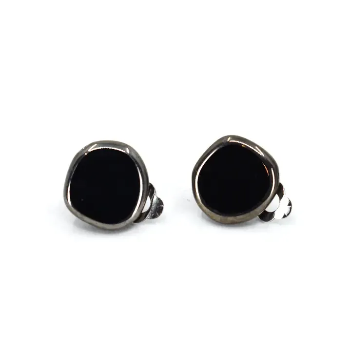 Circle Black Small Clip Ons