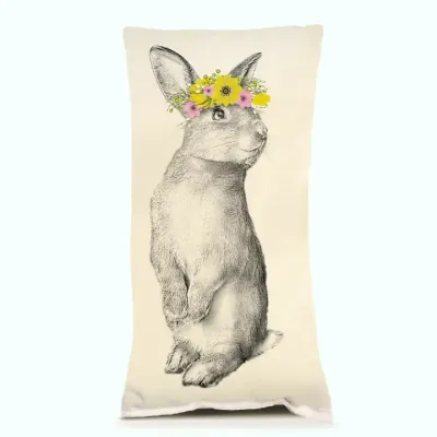 Peaches The Bunny Pillow (8x15)