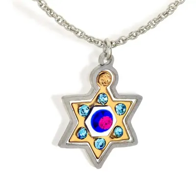 1432304 Classic Star of David Judaic Necklace