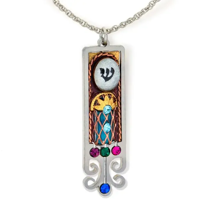 1430064 Mezuzah Judaic Necklace