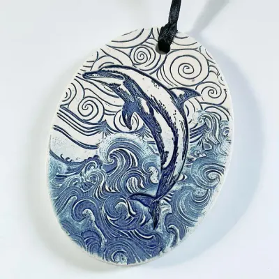 Pottery Ornament - Dolphin