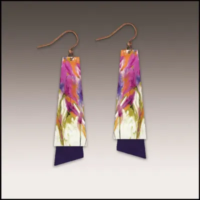 11NTE Multicolor Artistic Flutter Layer Handmade Earrings 11NTE Multicolor Artistic Flutter Layer Handmade Earrings