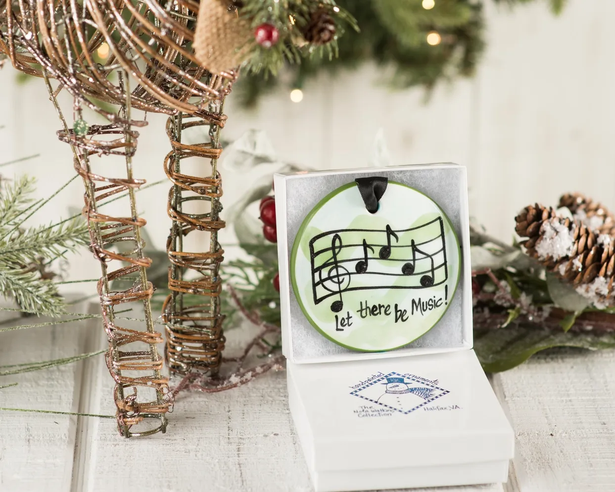 Music Notes Ornament HOLIDAY NO RETURN