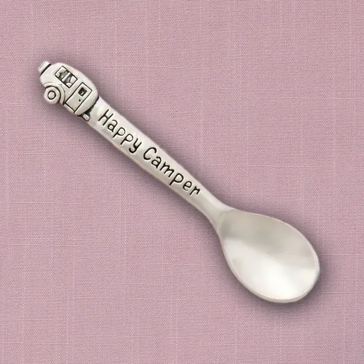 Happy Camper Pewter Baby Spoon (Boxed) Happy Camper Pewter Baby Spoon (Boxed)