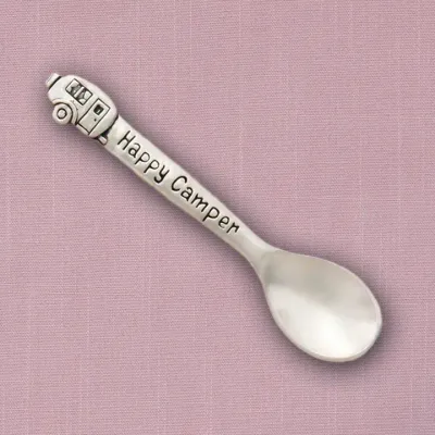 Happy Camper Pewter Baby Spoon (Boxed) Happy Camper Pewter Baby Spoon (Boxed)