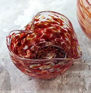 Mini Heart Glass Ring Bowl