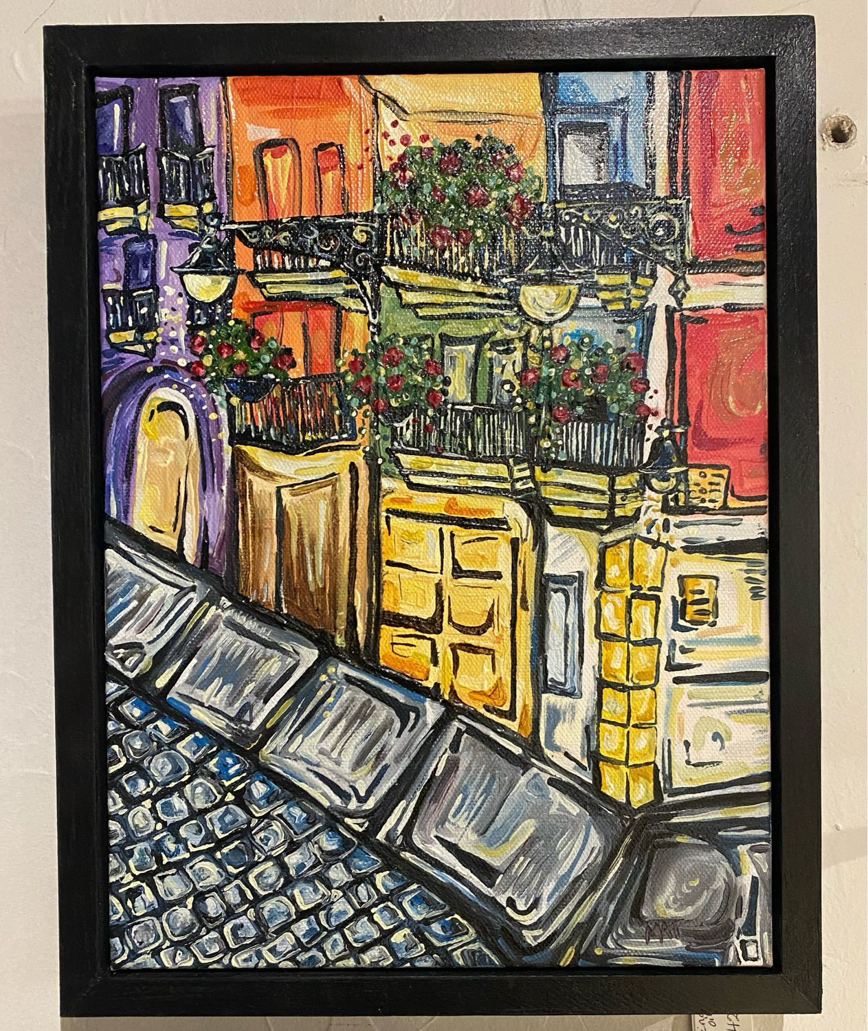 View From Plaza Cathedral Alburgue 9x12 Oil Painting