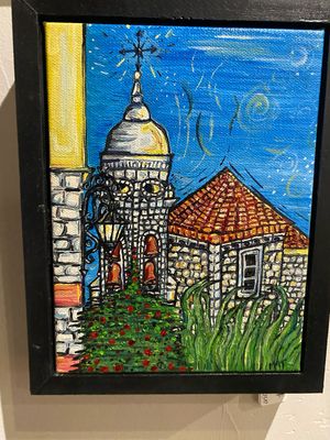 Villafranca Steeple 6x8 Oil Painting