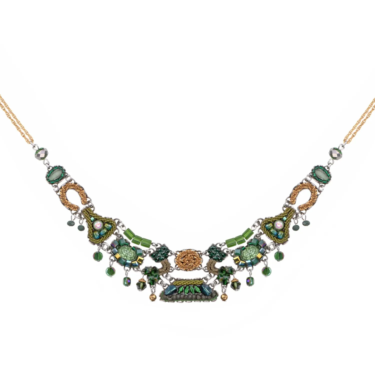 013C3504 VIRIDIAN MOOD NECKLACE double strand