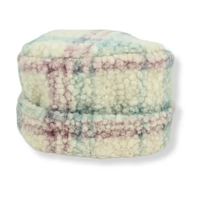 Boucle Hat - 90 | Ivory Mauve and Seafoam