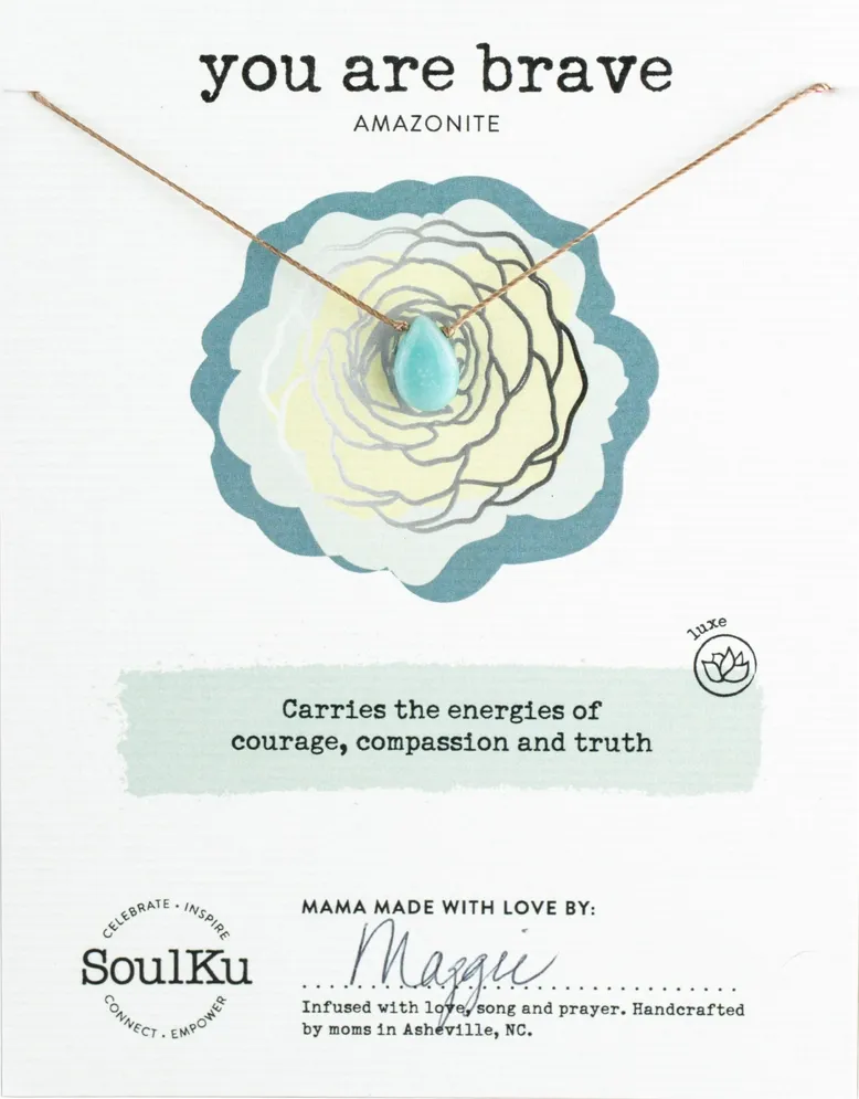 Amazonite Luxe Necklace for You are Brave