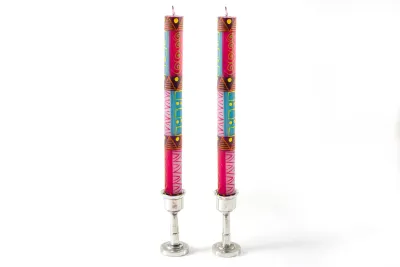 Blue Moon Candle - Taper 9&quot; Pair (8 hour burn time)