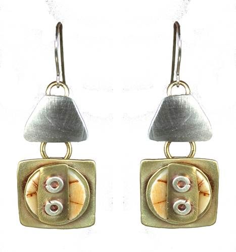 E3772 Imprints brass, sterling, polymer clay