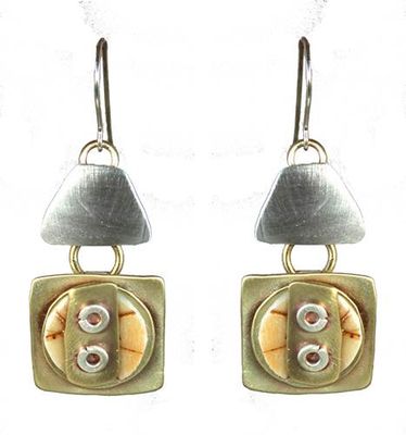 E3772 Imprints brass, sterling, polymer clay