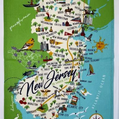 New Jersey Tea Towel