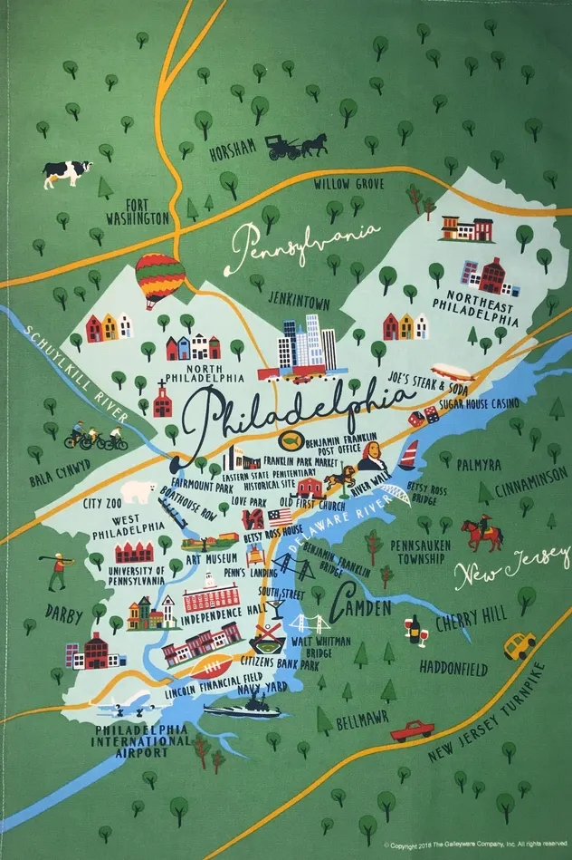 Philadelphia Tea Towel