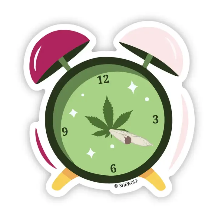 420 O&#39;Clock Stoner  Sticker