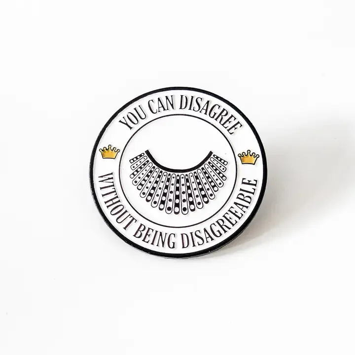 RBG Dissent Collar Enamel Pin