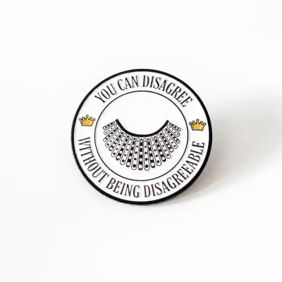 RBG Dissent Collar Enamel Pin