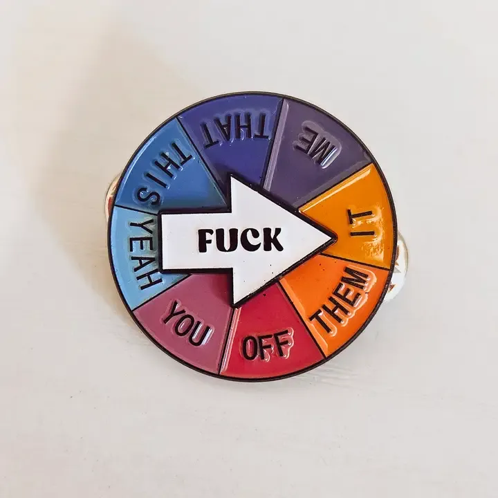 Fuck Interactive Spinning Pin