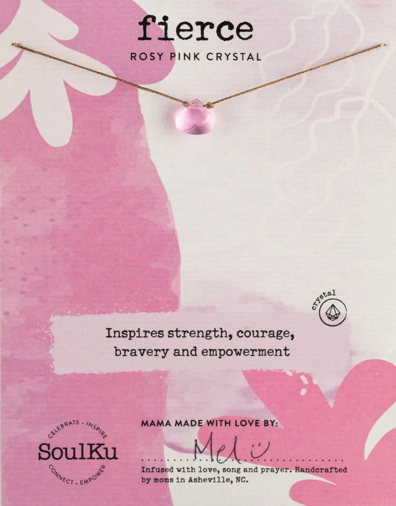 Rosy Pink Soul Shine Necklace for Fierce