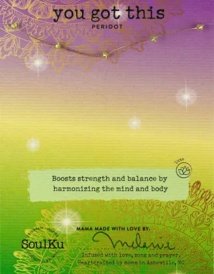 Peridot Celestial Necklace for Radiant - You Got This - CEL03