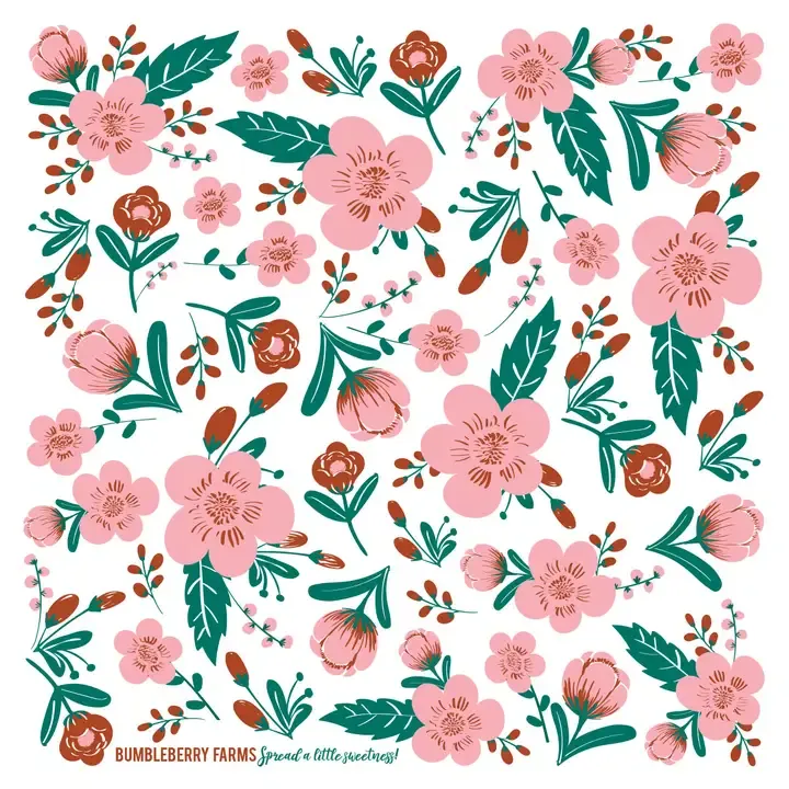 Pink Floral Kitchen Towel Pink Floral Kitchen Towel