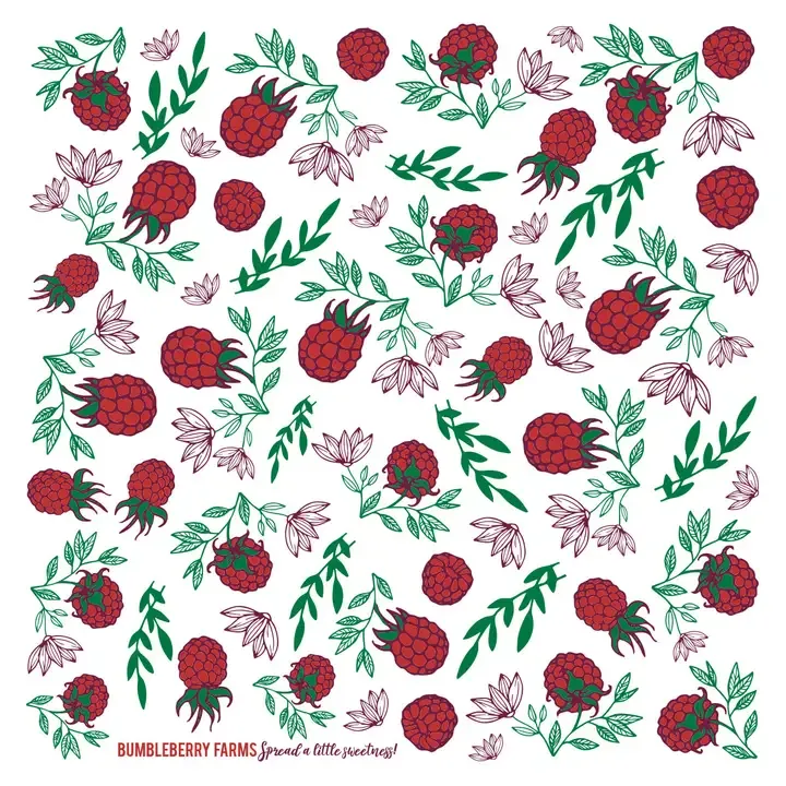Raspberry Fruit Kitchen Towel