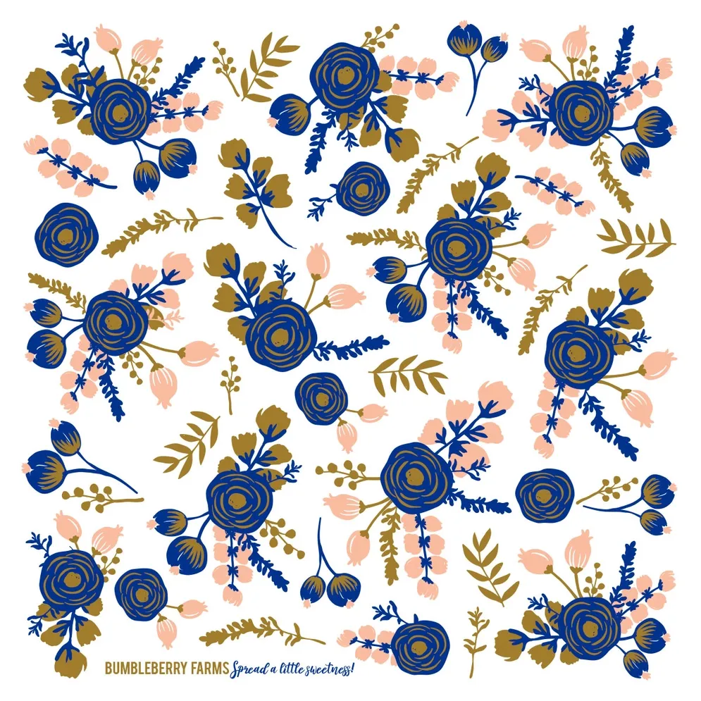 Purple Floral Kitchen Towel Purple Floral Kitchen Towel