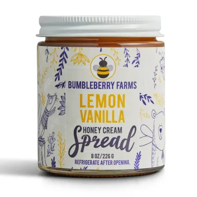 Lemon Vanilla Honey Cream Spread