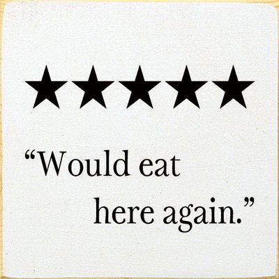 Would eat here again - Old Cottage White Would eat here again - Old Cottage White